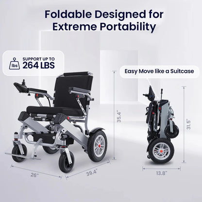 Freedom Rider Electric Wheelchair – Lightweight, Safe & Foldable